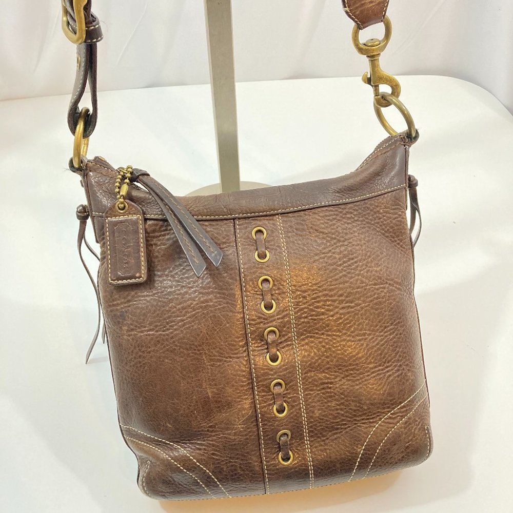 Coach Messenger Pebble Leather Bag